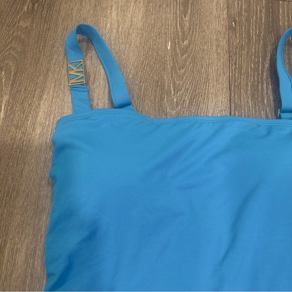 New Michael Kors Logo One piece swimsuit sizes 10 & 12 available Color Crew blue - Picture 4 of 7